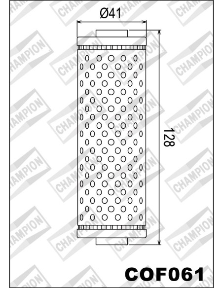 Filtro de aceite Champion COF061 COF061 | Motoauto
