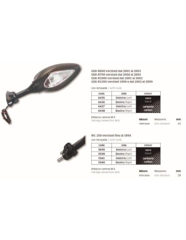 ESPEJO GSXR 600-750-1000-1300 IZQ FAR6435 | Motoauto