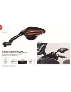ESPEJO SUPER VIPER NEGRO DCHO FAR7336 | Motoauto