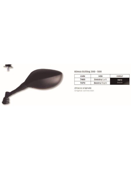ESPEJO KIMCO XCITING 300-500 (PRECIO FAR7470 | Motoauto