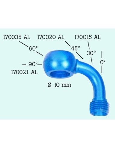 Banjo 45 D.10 aluminio Azul 170020AL-BL | Motoauto