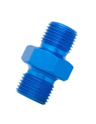 Adaptador doble rosca Azul Ergal 170023AL-BL | Motoauto