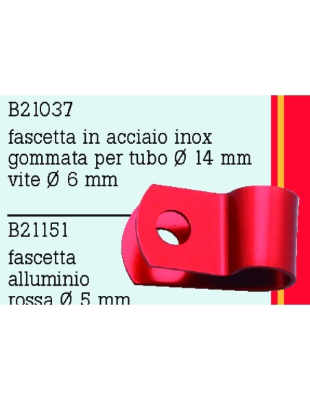 ABRAZADERA AGUJERO TORN 6,4 PARA TUBO 15 B21037 | Motoauto