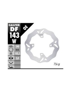 Disco delantero Honda PCX 125 18-20 DF144V | Motoauto