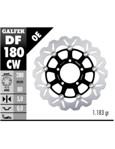Disco GALFER Wave Flotante Completo (C DF180CW | Motoauto