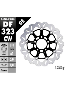Disco GALFER Wave Flotante Completo (C DF323CW | Motoauto