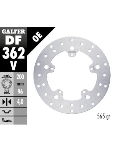Disco de freno Galfer fijo 200X4MM DF362V | Motoauto