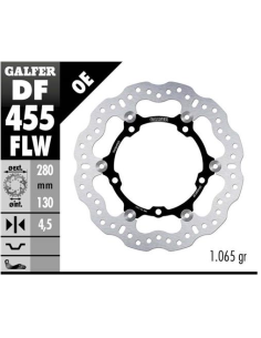 Disco GALFER Wave Flotante (C. Acero) DF455FLW | Motoauto
