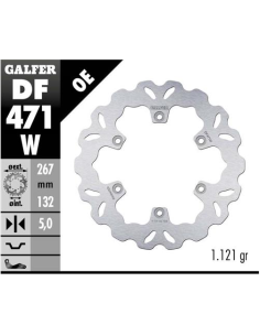Disco GALFER Wave Fijo 267x5mm DF471W | Motoauto
