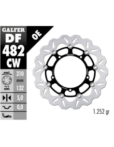 Disco GALFER Wave Flotante Completo (C DF482CW | Motoauto