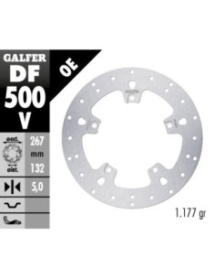 Disco de freno Galfer fijo 267X5MM DF500V | Motoauto