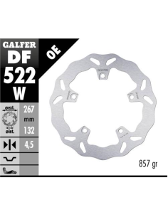 Disco GALFER Wave Fijo 267x4.5mm DF522W | Motoauto