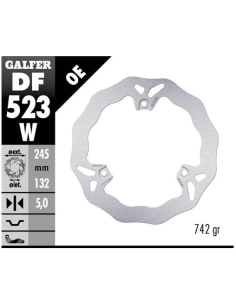 Disco GALFER Wave Fijo 245x5mm DF523W | Motoauto