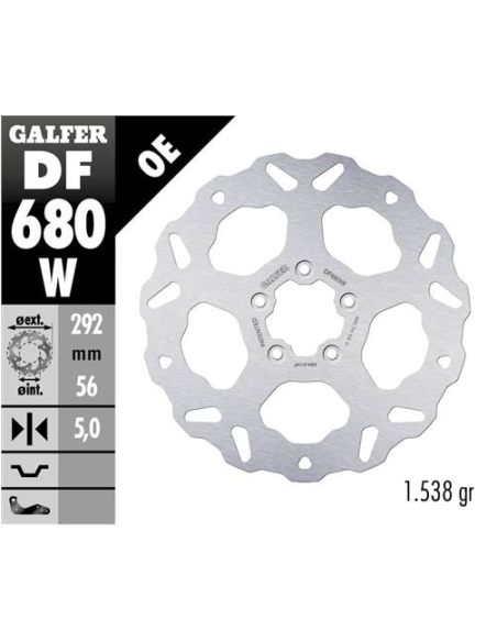 Disco GALFER Wave Fijo 292x5mm DF680W | Motoauto