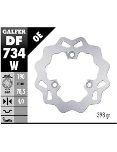 Disco GALFER Wave Fijo 190x4mm DF734W | Motoauto