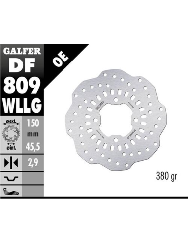 Disco GALFER Wave Fijo Full Type DF809WLLG | Motoauto