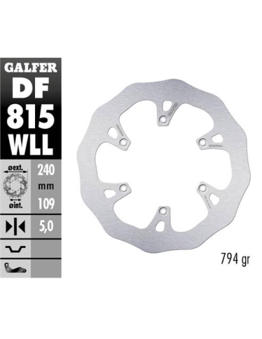 Disco GALFER Wave Fijo Slido 240x5mm DF815WLL | Motoauto