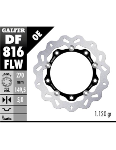 Disco GALFER Wave Flotante (C. Acero) DF816FLW | Motoauto