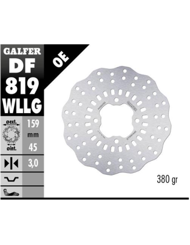 Disco GALFER Wave Fijo Full Type DF819WLLG | Motoauto