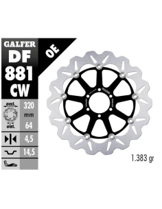 Disco GALFER Wave Flotante Completo (C DF881CW | Motoauto