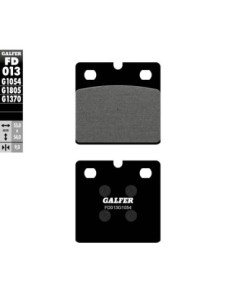 Pastillas GALFER FD013G1054 Semi Metal FD013G1054 | Motoauto
