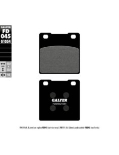 Pastillas GALFER FD045G1054 Semi Metal FD045G1054 | Motoauto