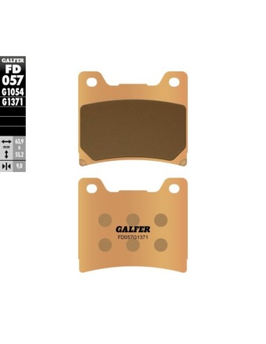 Pastillas GALFER FD057G1371 Sinter FD057G1371 | Motoauto
