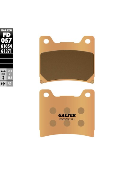 Pastillas GALFER FD057G1371 Sinter FD057G1371 | Motoauto