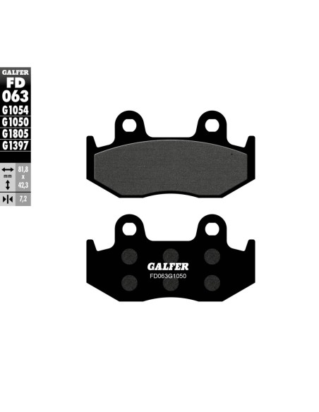 Pastillas GALFER FD063G1050 Scooter FD063G1050 | Motoauto
