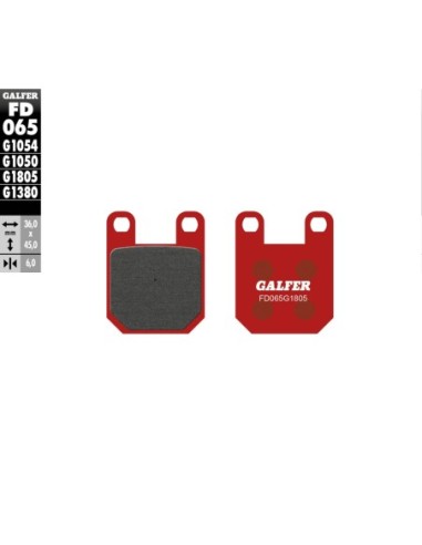 Pastillas GALFER FD065G1805 Trial Top FD065G1805 | Motoauto