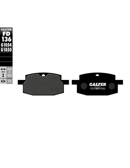 Pastillas GALFER FD136G1050 Scooter FD136G1050 | Motoauto