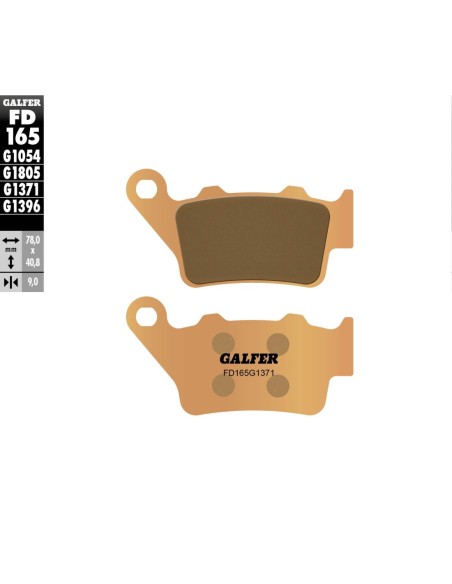 Pastillas GALFER FD165G1371 Sinter FD165G1371 | Motoauto