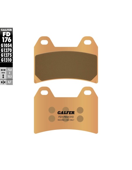 Pastillas GALFER FD176G1310 Sinter FD176G1310 | Motoauto
