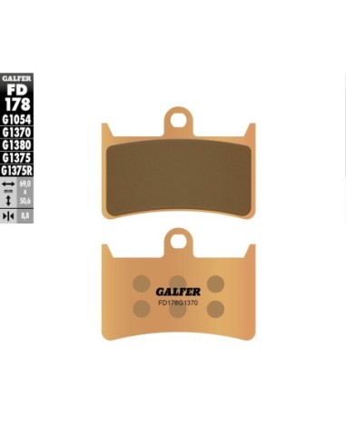 Pastillas GALFER FD178G1370 Sinter FD178G1370 | Motoauto