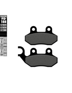 Pastillas GALFER FD188G1054 Semi Metal FD188G1054 | Motoauto