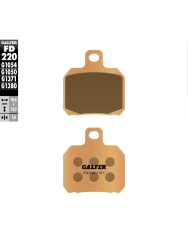 Pastillas GALFER FD220G1371 Sinter FD220G1371 | Motoauto