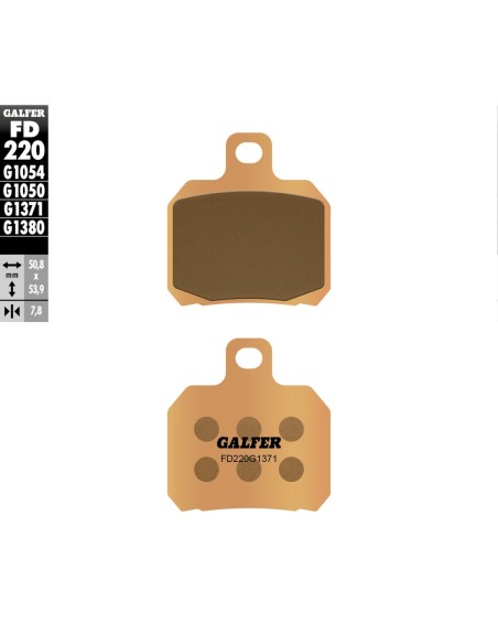 Pastillas GALFER FD220G1371 Sinter FD220G1371 | Motoauto