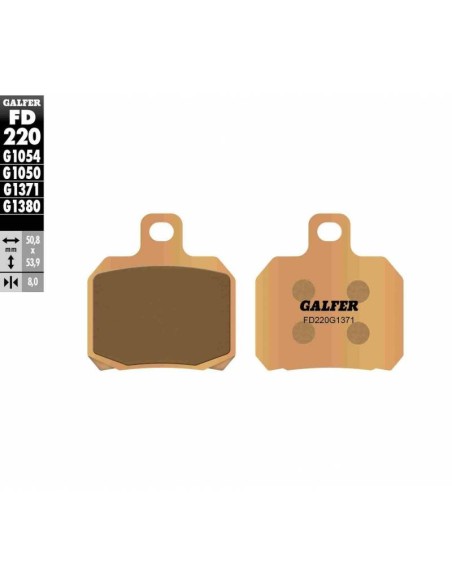 Pastillas GALFER FD220G1380 Scooter FD220G1380 | Motoauto