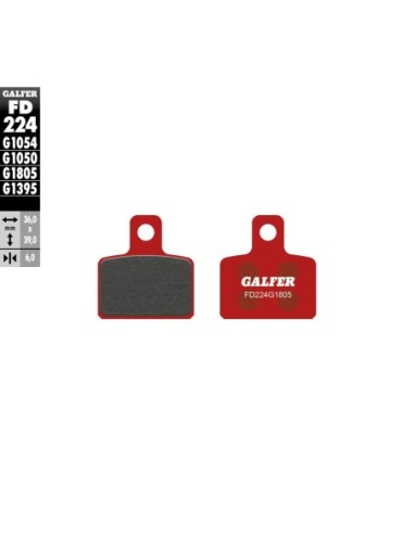Pastillas GALFER FD224G1805 Trial Top FD224G1805 | Motoauto