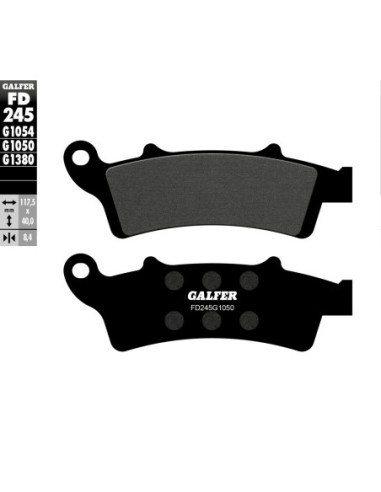 Pastillas GALFER FD245G1050 Scooter FD245G1050 | Motoauto