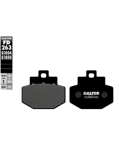 Pastillas GALFER FD263G1054 Semi Metal FD263G1054 | Motoauto