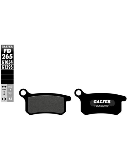 Pastillas GALFER FD265G1396 Sinter FD265G1396 | Motoauto