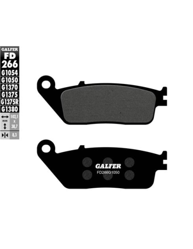 Pastillas GALFER FD266G1375R Sinter FD266G1375R | Motoauto