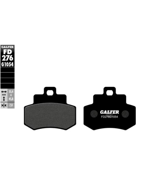 Pastillas GALFER FD276G1054 Semi Metal FD276G1054 | Motoauto