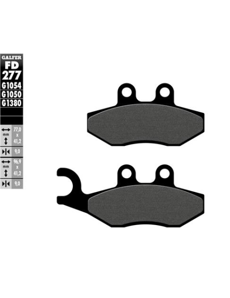 Pastillas GALFER FD277G1050 Scooter FD277G1050 | Motoauto