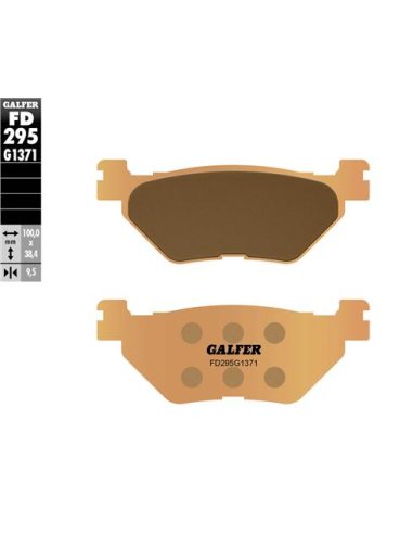 Pastillas GALFER FD295G1371 Sinter FD295G1371 | Motoauto