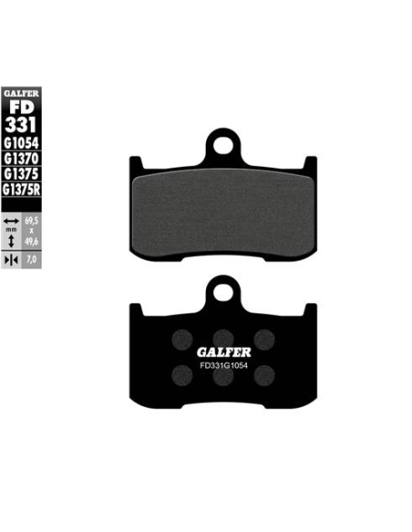 Pastillas GALFER FD331G1054 Semi Metal FD331G1054 | Motoauto
