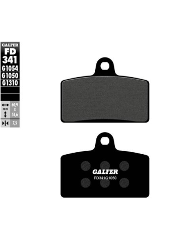 Pastillas GALFER FD341G1054 Semi Metal FD341G1054 | Motoauto