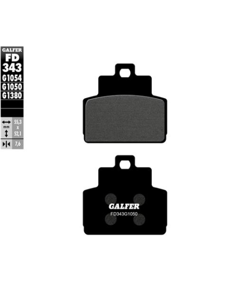 Pastillas GALFER FD343G1380 Scooter FD343G1380 | Motoauto