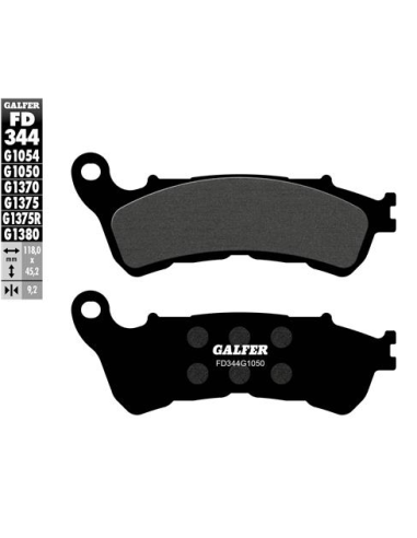 Pastillas GALFER FD344G1380 Scooter FD344G1380 | Motoauto